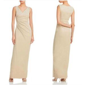 CHIARA BONI Aliki Womens Shimmer Maxi Evening Dress